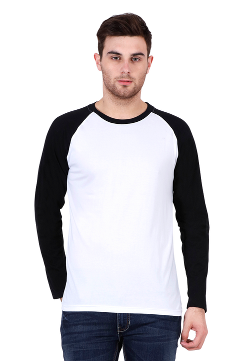 RAGLAN FULL SLEEVE T-SHIRT BLACK WHITE