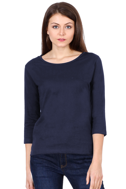 ROUND NECK FULL SLEEVE NAVY BLUE