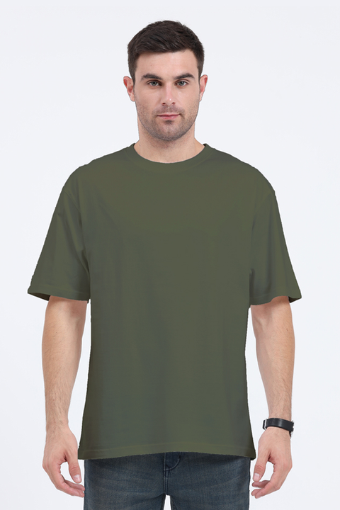 UNISEX OVERSIZED T-SHIRT OLIVE GREEN