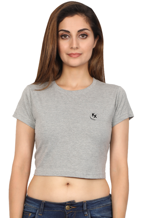 KX CROP TOP GREY